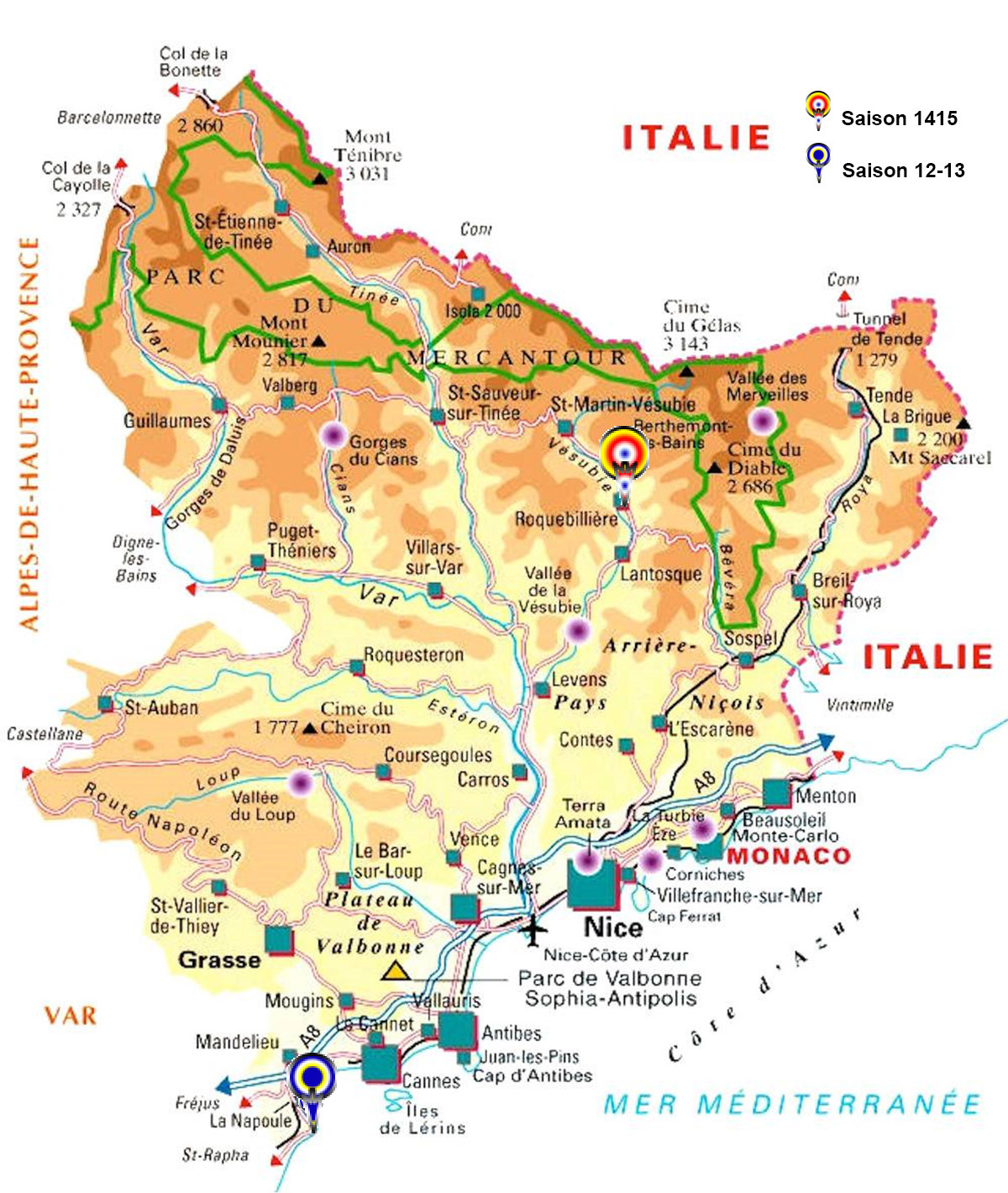 carte-Alpes-Maritimes rodaires